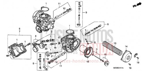 VERGASER (EINZELTEILE) GL1500SEP de 1993